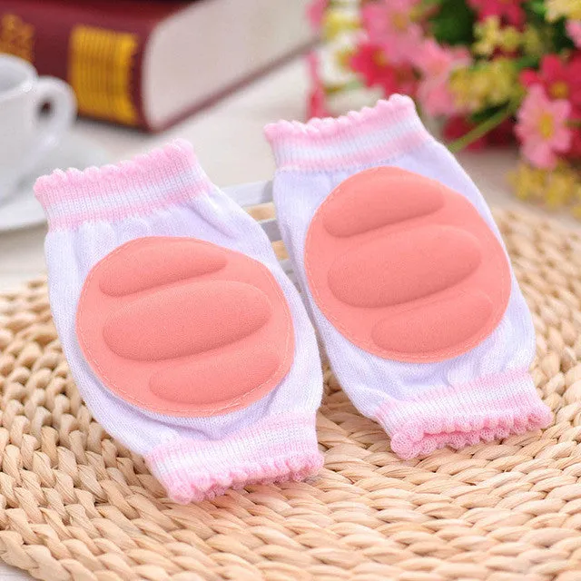 1 Pair Baby Knee Pads Protector Kids Children Safety Crawling Elbow Cushion Infants Knee Pads Protector Leg Warmers Baby Kneecap