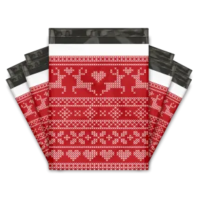 10x13 Ugly Christmas Sweater Designer Poly Mailers Shipping Envelopes Premium Printed Bags