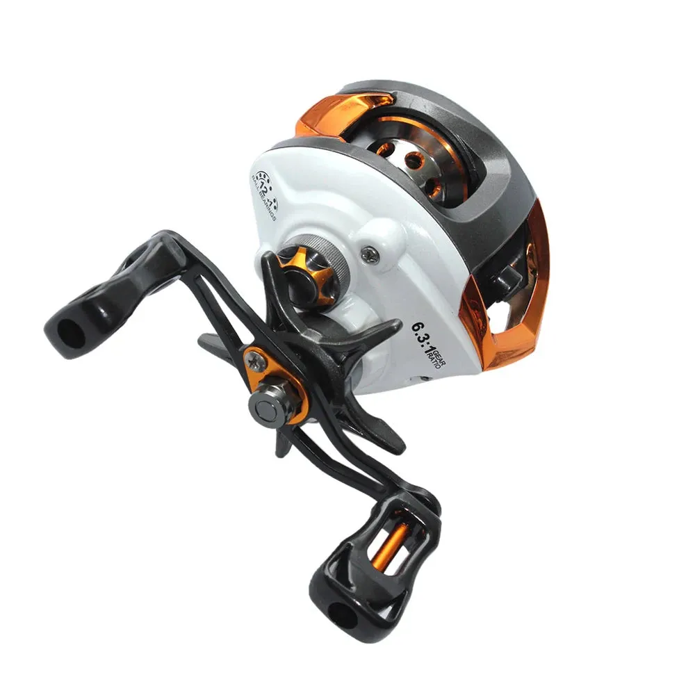 12 1 Ball Bearings Baitcasting Reel Fishing Fly High Speed Fishing Reel with Magnetic Brake System