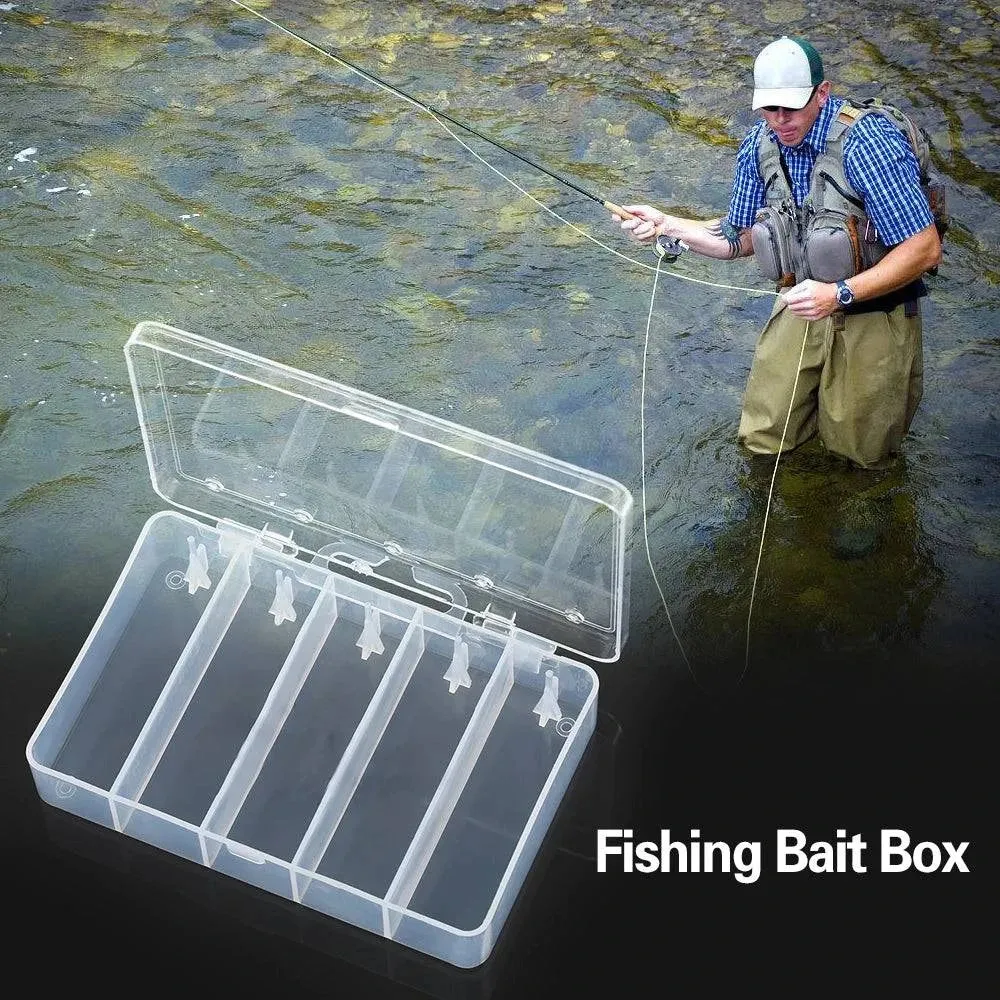 14 Compartment Fishing Bait Lure Hooks Box Bait Storage Case Fishing Tool Tackle Organizer Sorting Box