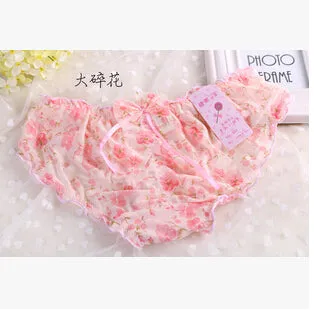 2016 Lovely Lace Sexy Sheer Women Underwear Panties Female Calcinha Underwear Women Heart Pink Floral Women's Butt Lifter Briefs