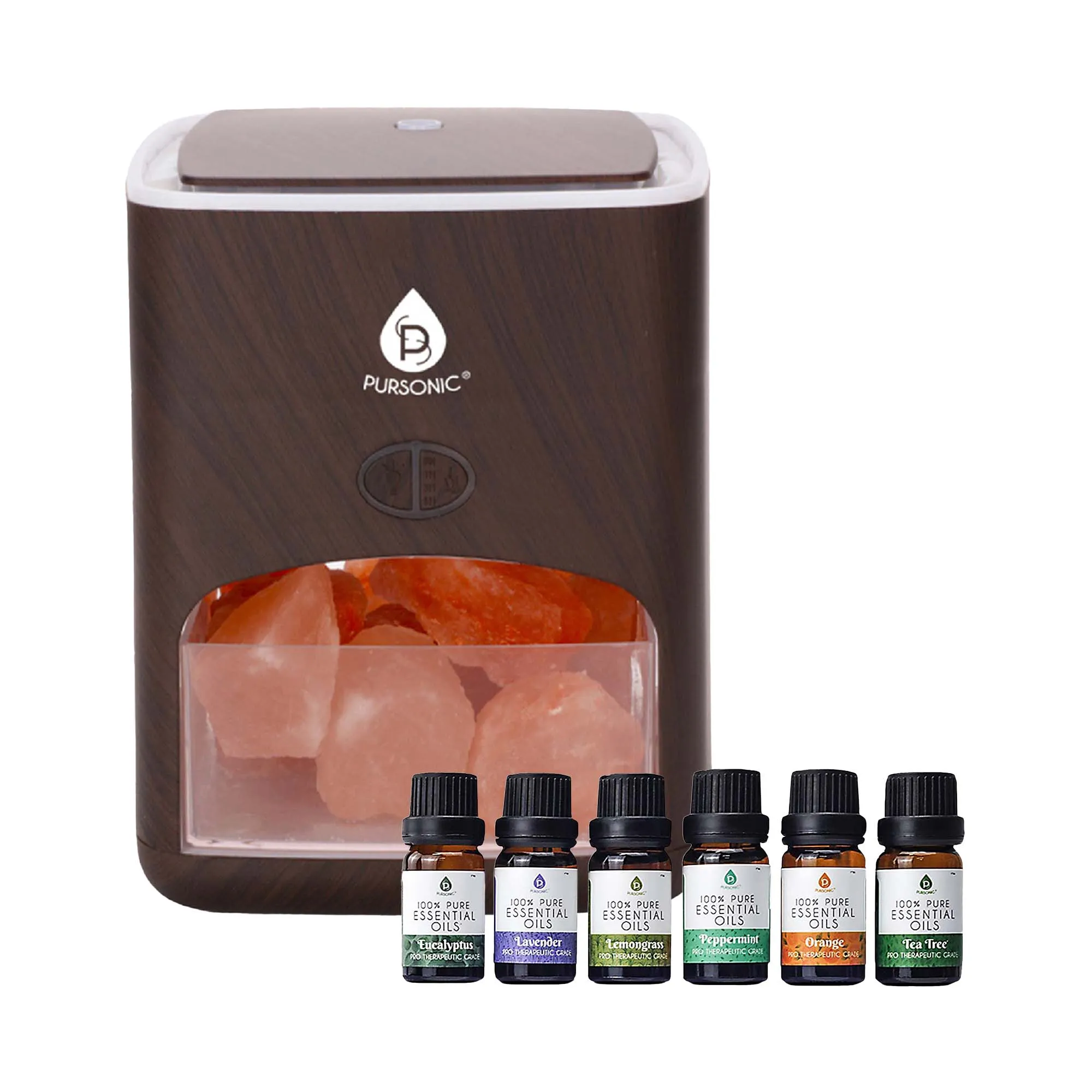 3-in-1 Salt Diffuser & 6 Pack Essential Oil Set