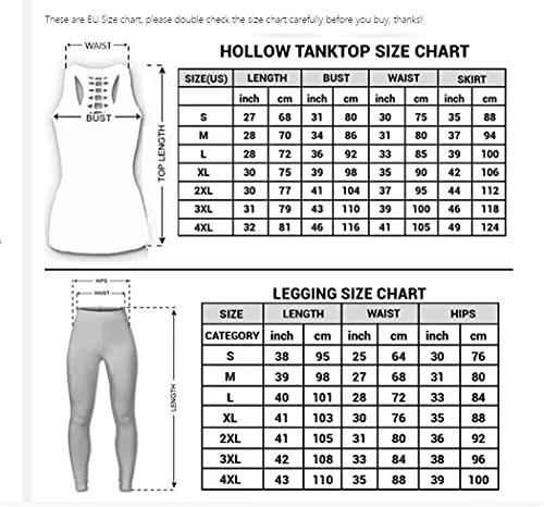 3D Printed Wolf Hollow Tanktop Women Sexy Vest Girls Fashion Tank Tops Casual Leggings Vest Set tanktops n leggings M