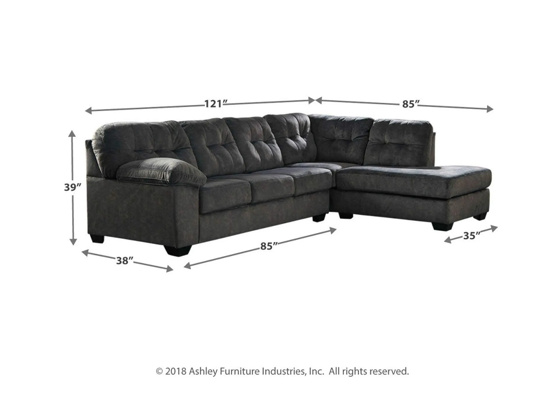 Accrington 2-Piece Sleeper Sectional with Chaise