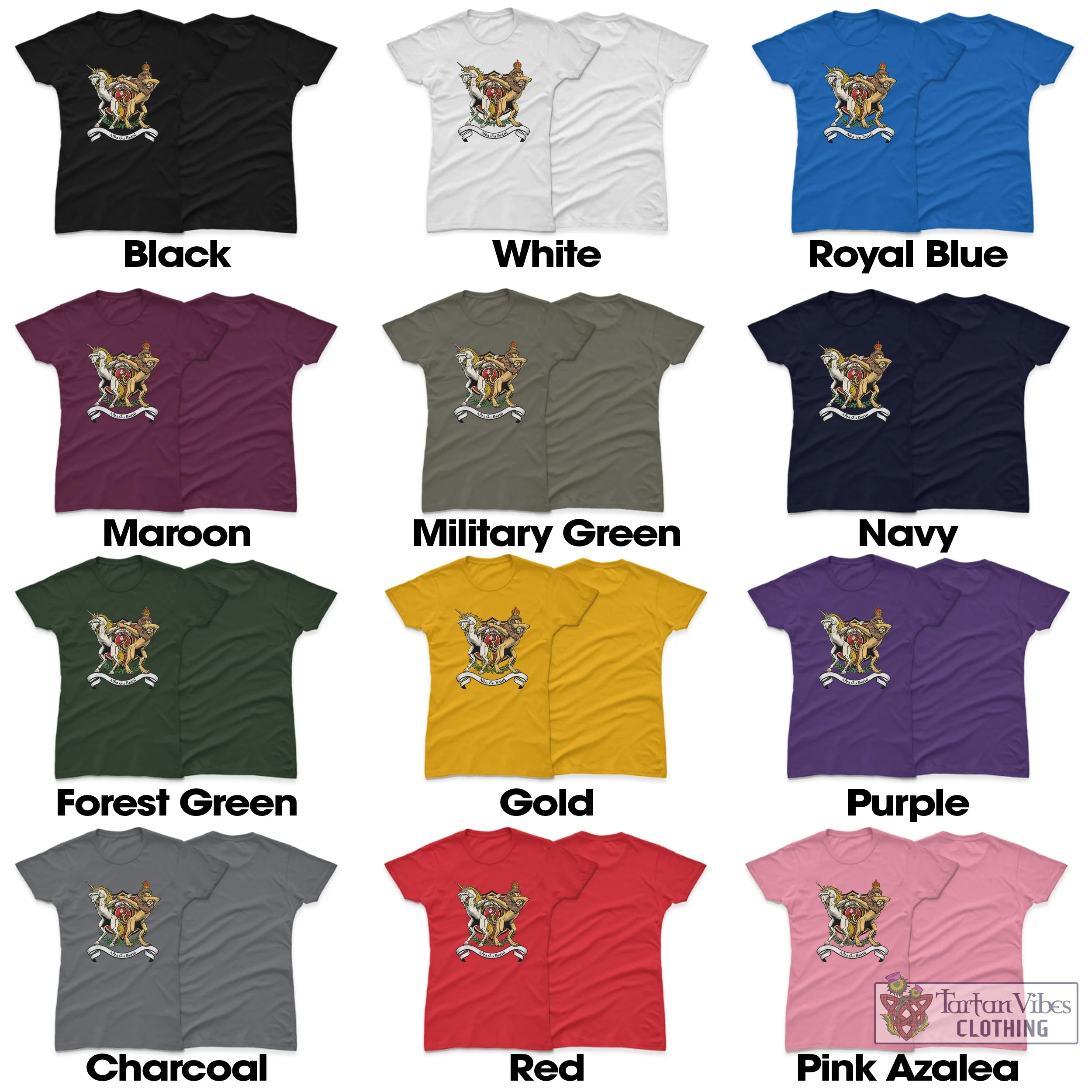 Adair Family Crest Cotton Women's T-Shirt with Scotland Royal Coat Of Arm Funny Style