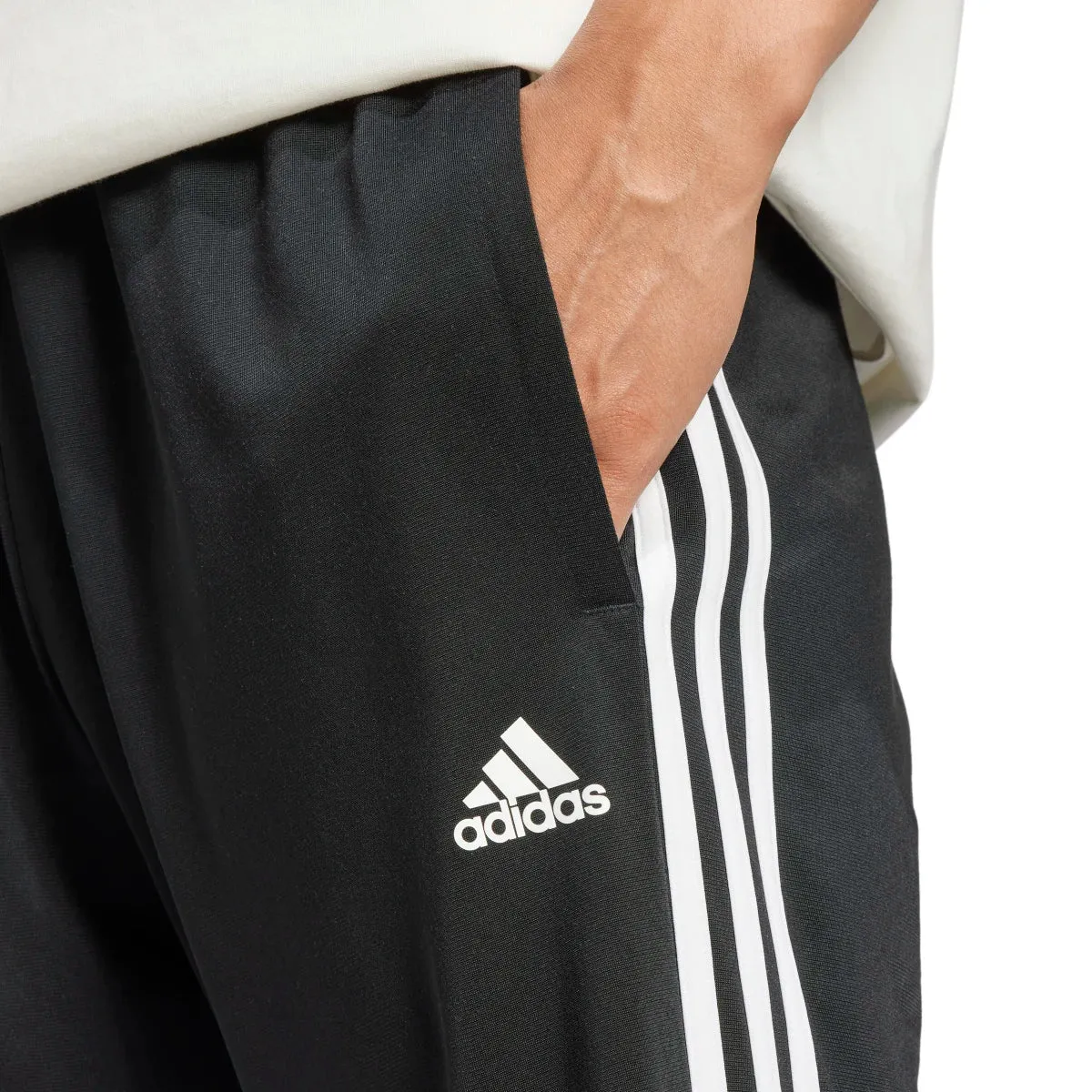 adidas Men's Essentials 3-Stripes Open Hem Pants (Tall)