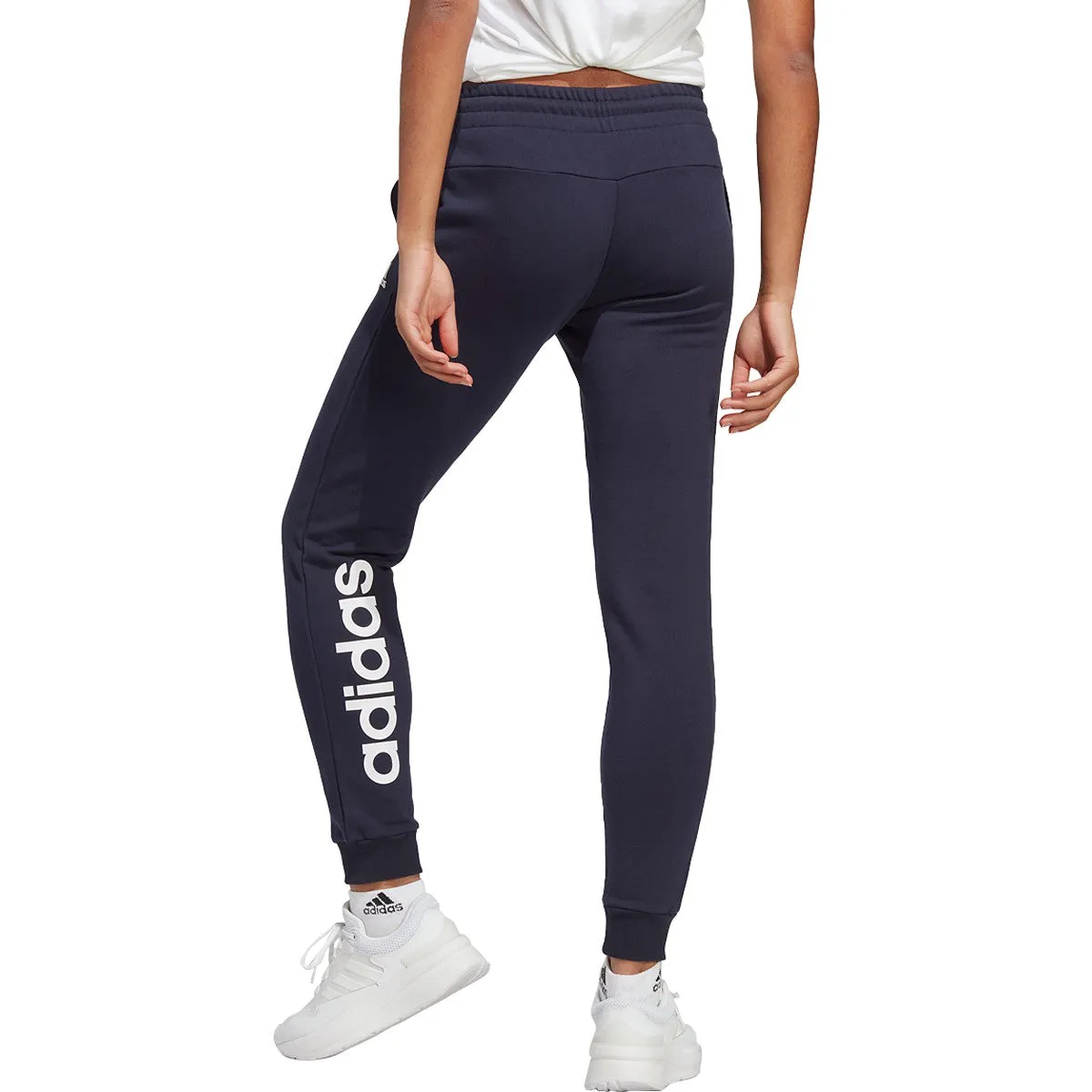 adidas Women's Essentials Linear French Terry Cuffed Pants