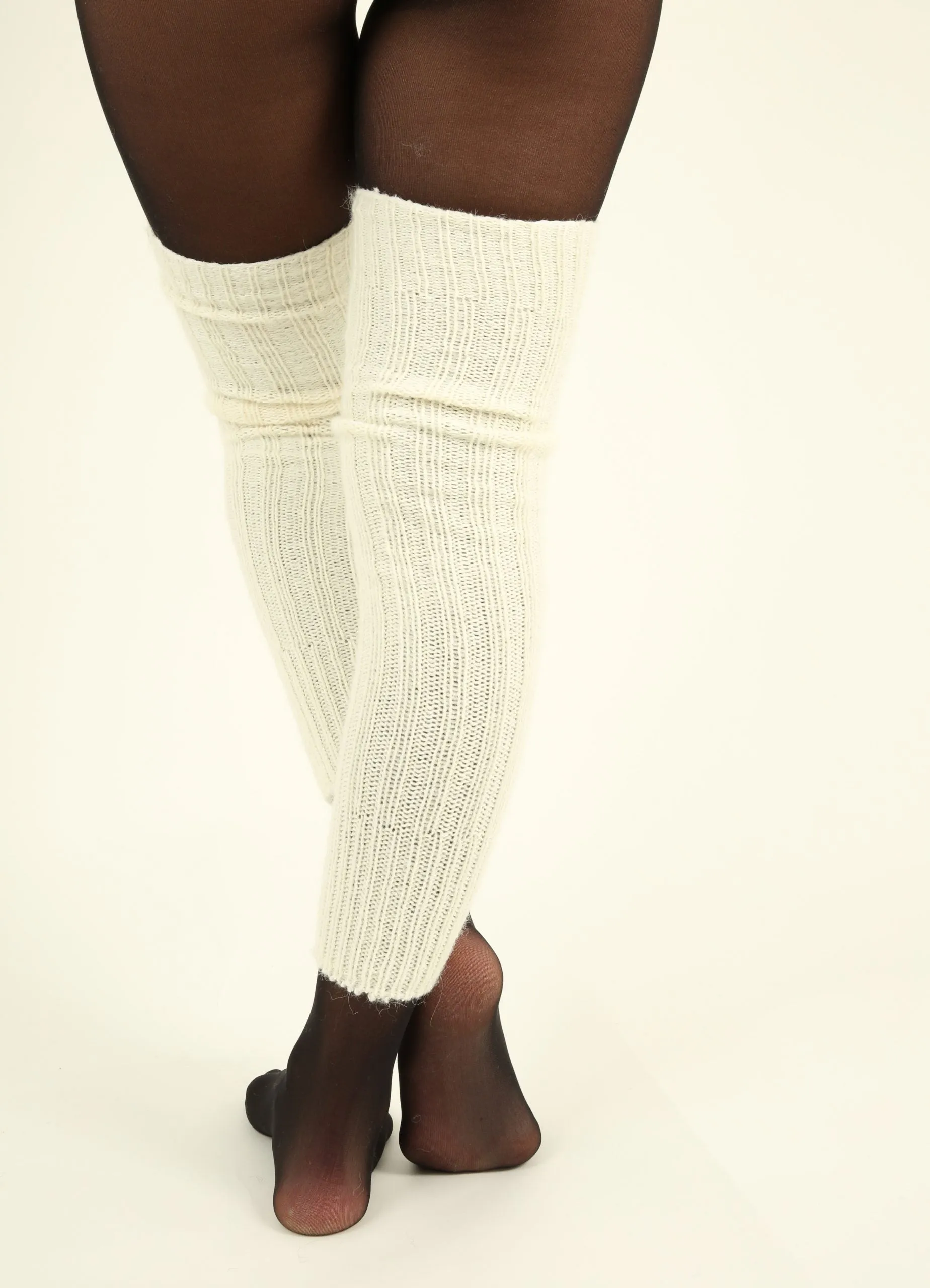 Alpaca Wool Over Knee Leg Warmers