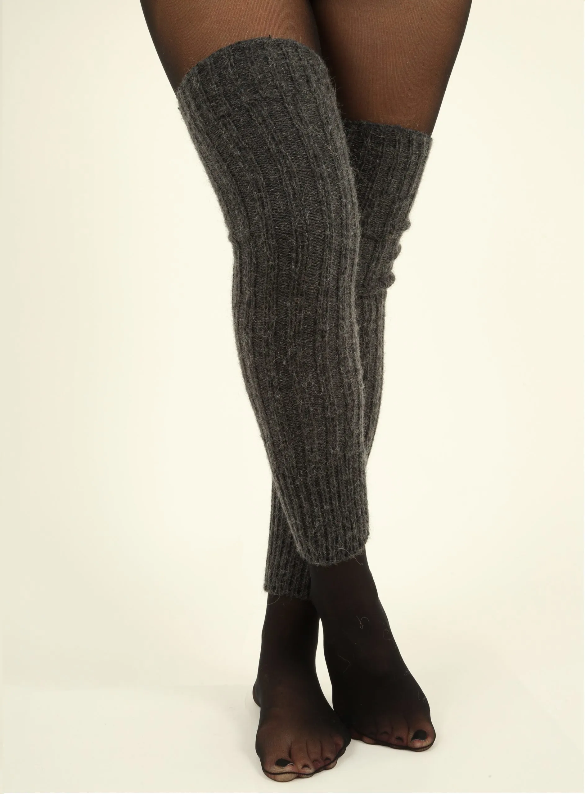 Alpaca Wool Over Knee Leg Warmers