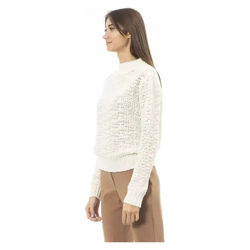 Alpha Studio White Polyamide Women Sweater