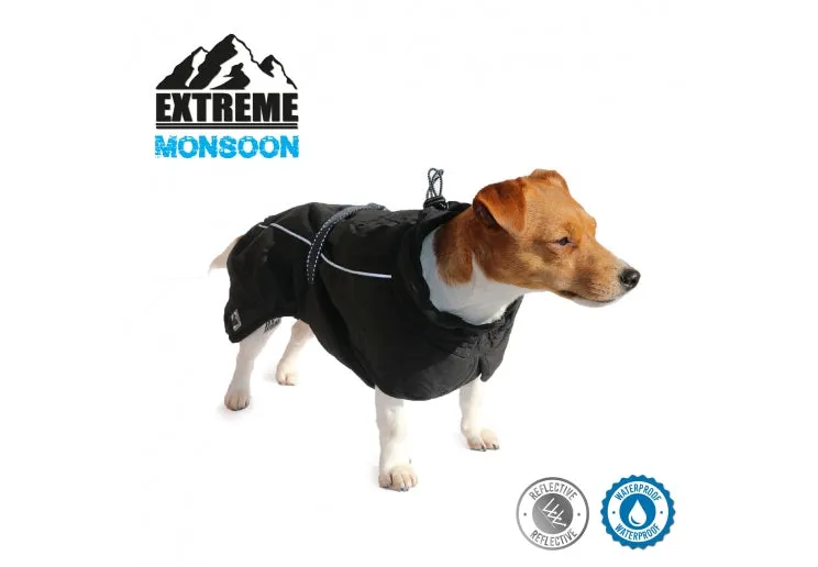 Ancol Extreme Monsoon Dog Coat Black