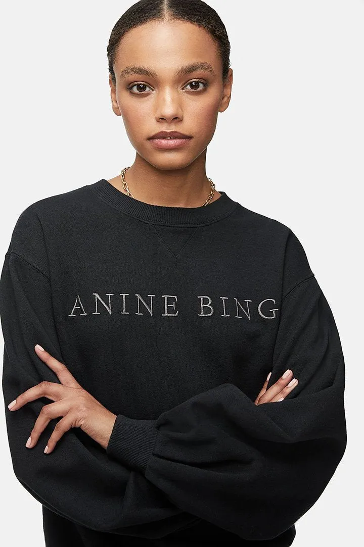 Anine Bing - Esme Sweatshirt Washed Black