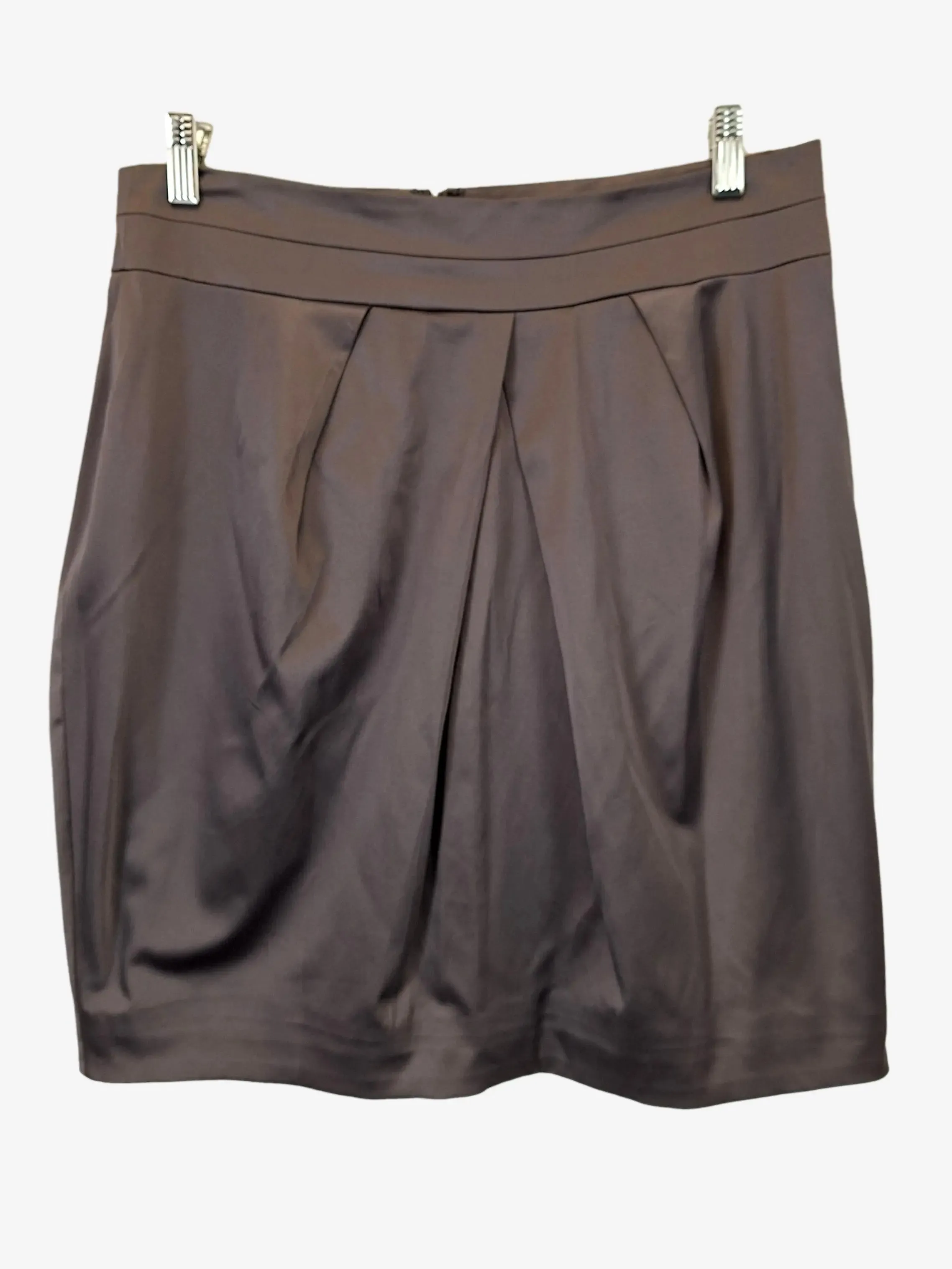 Assorted Brands Essential Satin Pleated Mini Skirt Size 12