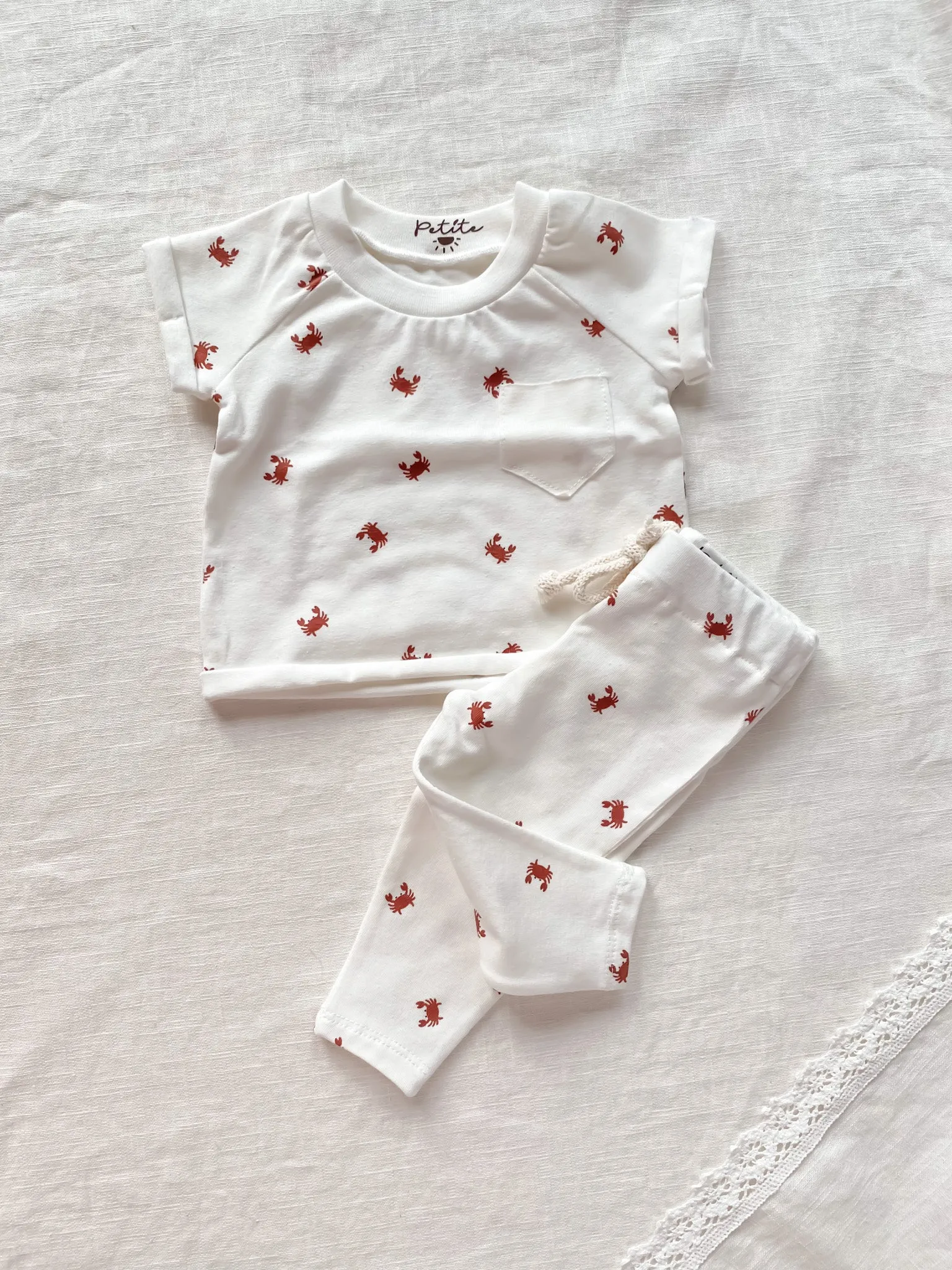 Baby leggings/ little crabs