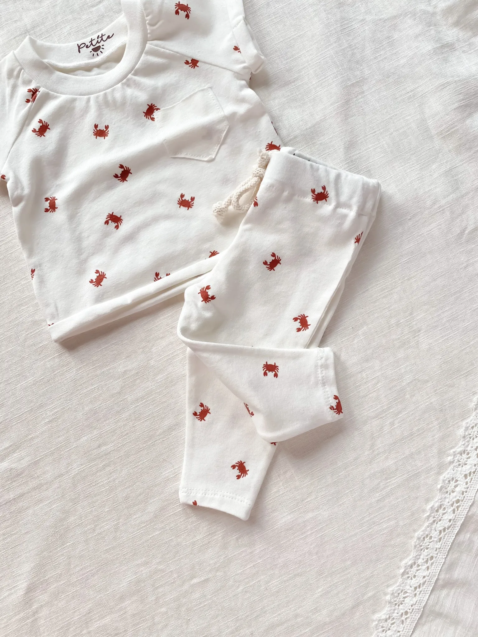 Baby leggings/ little crabs