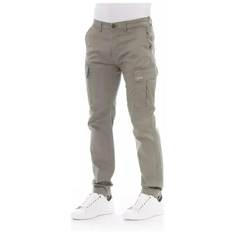 Baldinini Trend Beige Cotton Men Cargo Pant