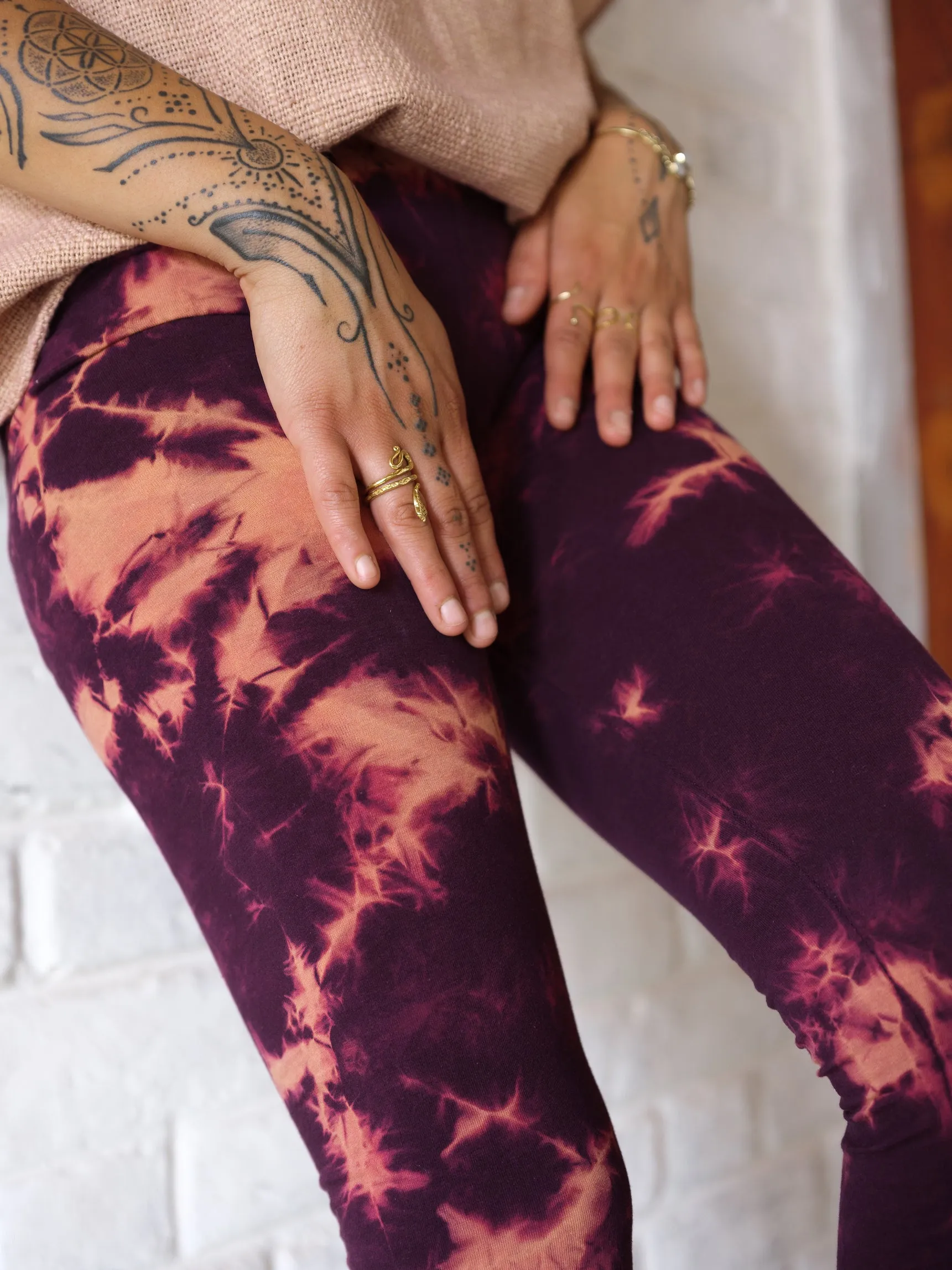 Batik Leggins ~ PURPLE