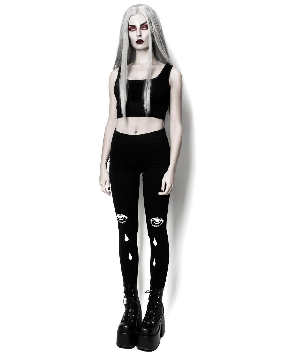 Bitter Truth Leggings - Vegan UPF 50  Protection Dark Academia Goth Yoga Activewear Occult Witchy Leisurewear