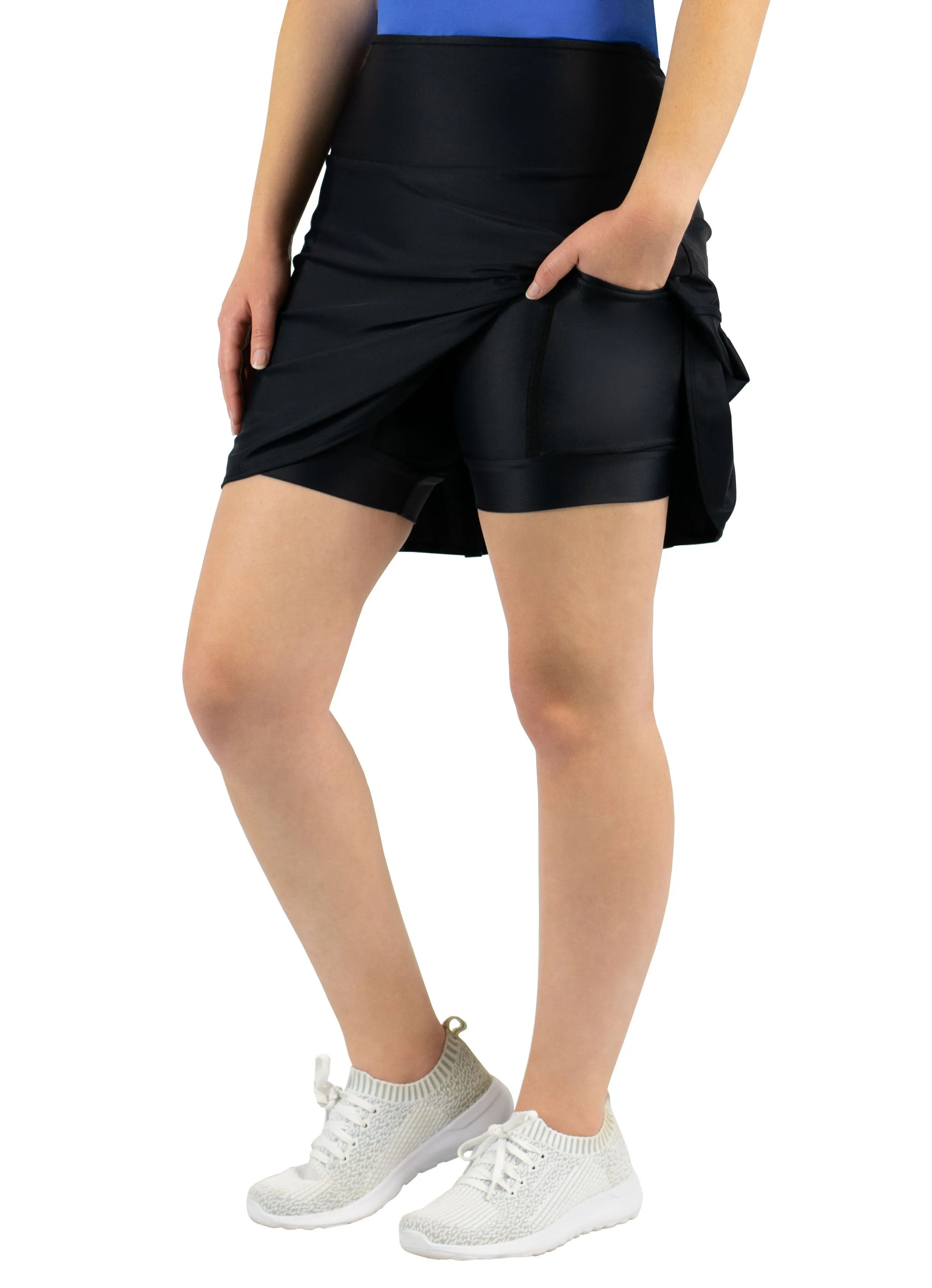 Black Silk Skirt (7 Styles)