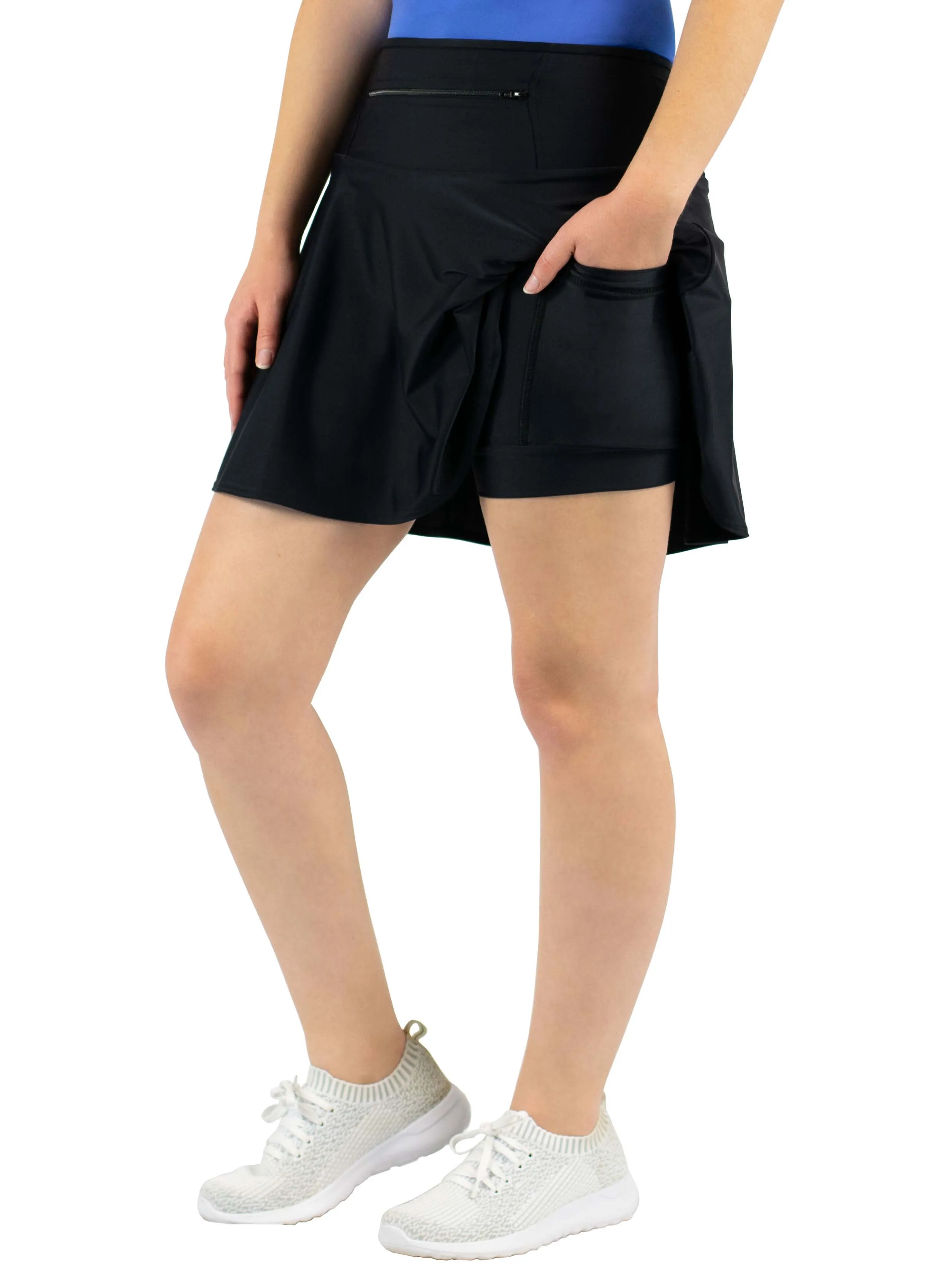 Black Silk Skirt (7 Styles)