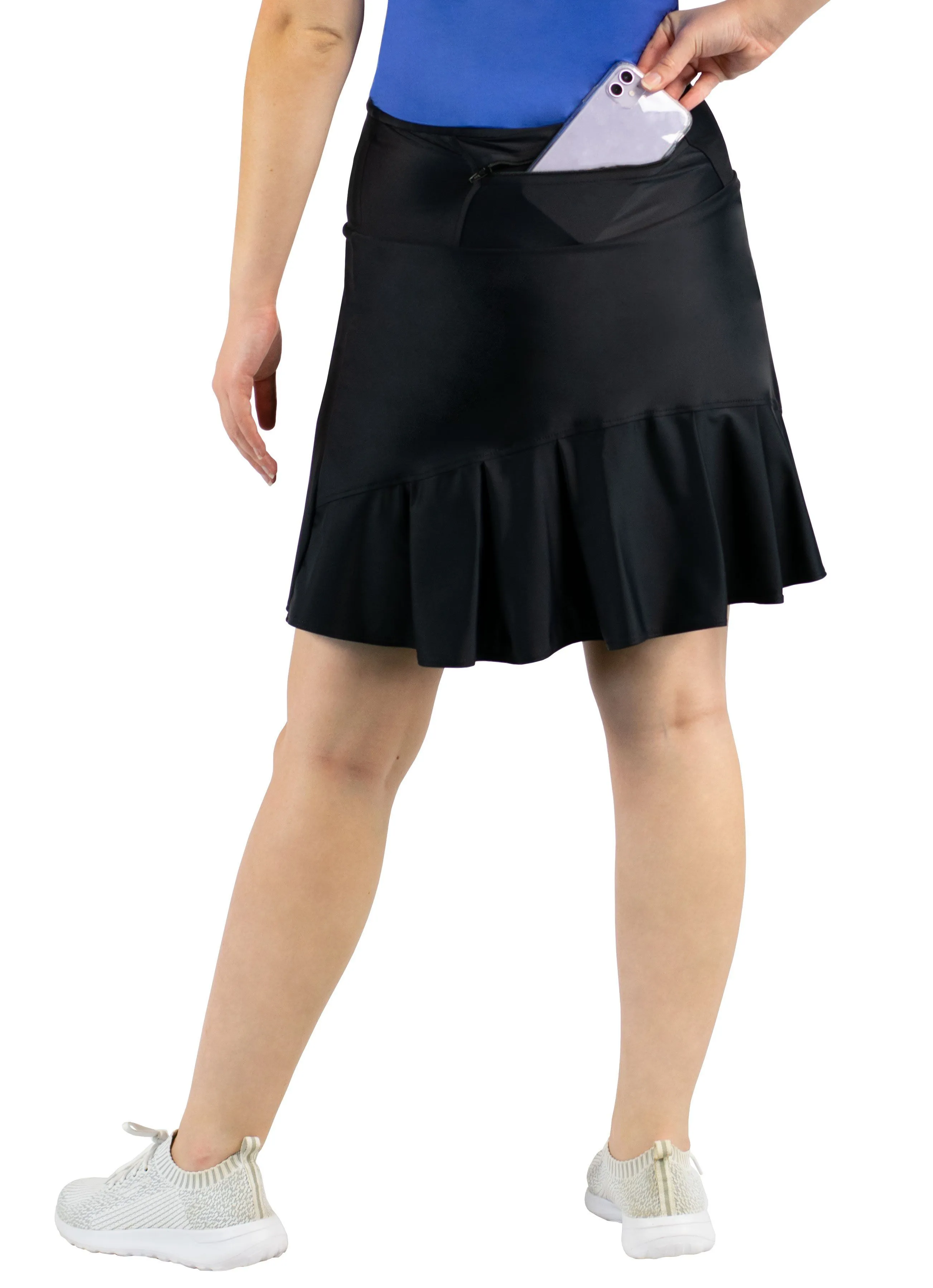 Black Silk Skirt (7 Styles)