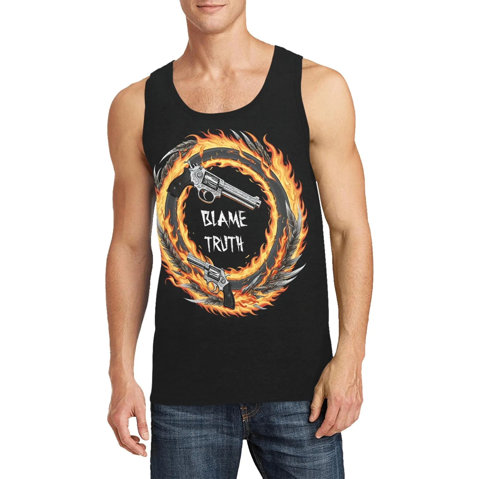 Blame Truth Firing Rockets Tank Top