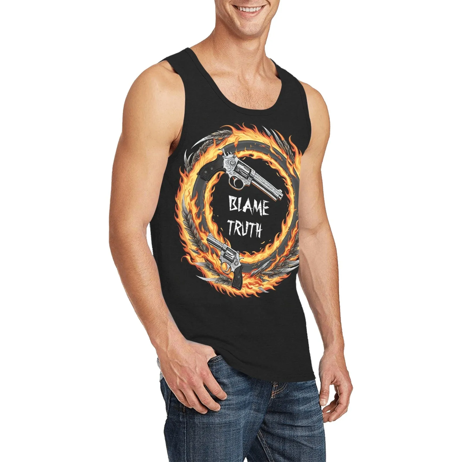 Blame Truth Firing Rockets Tank Top