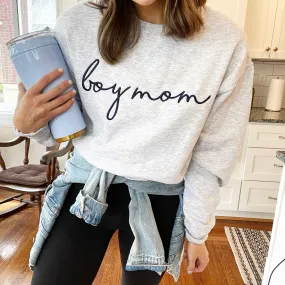 boy mom Crewneck Sweatshirt