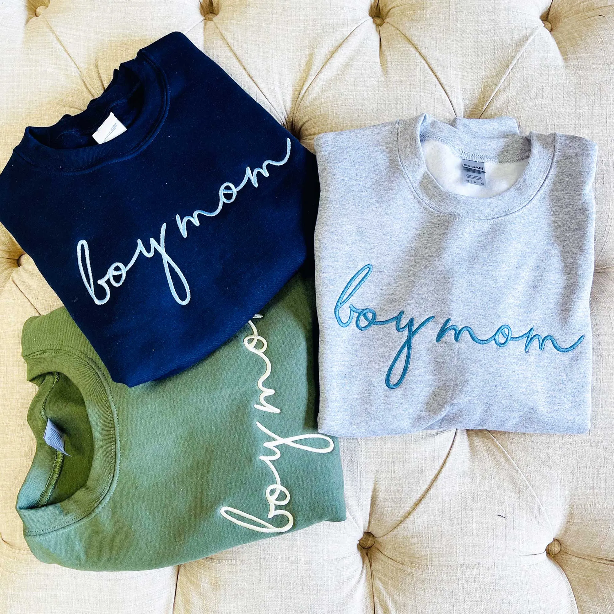 boy mom Crewneck Sweatshirt