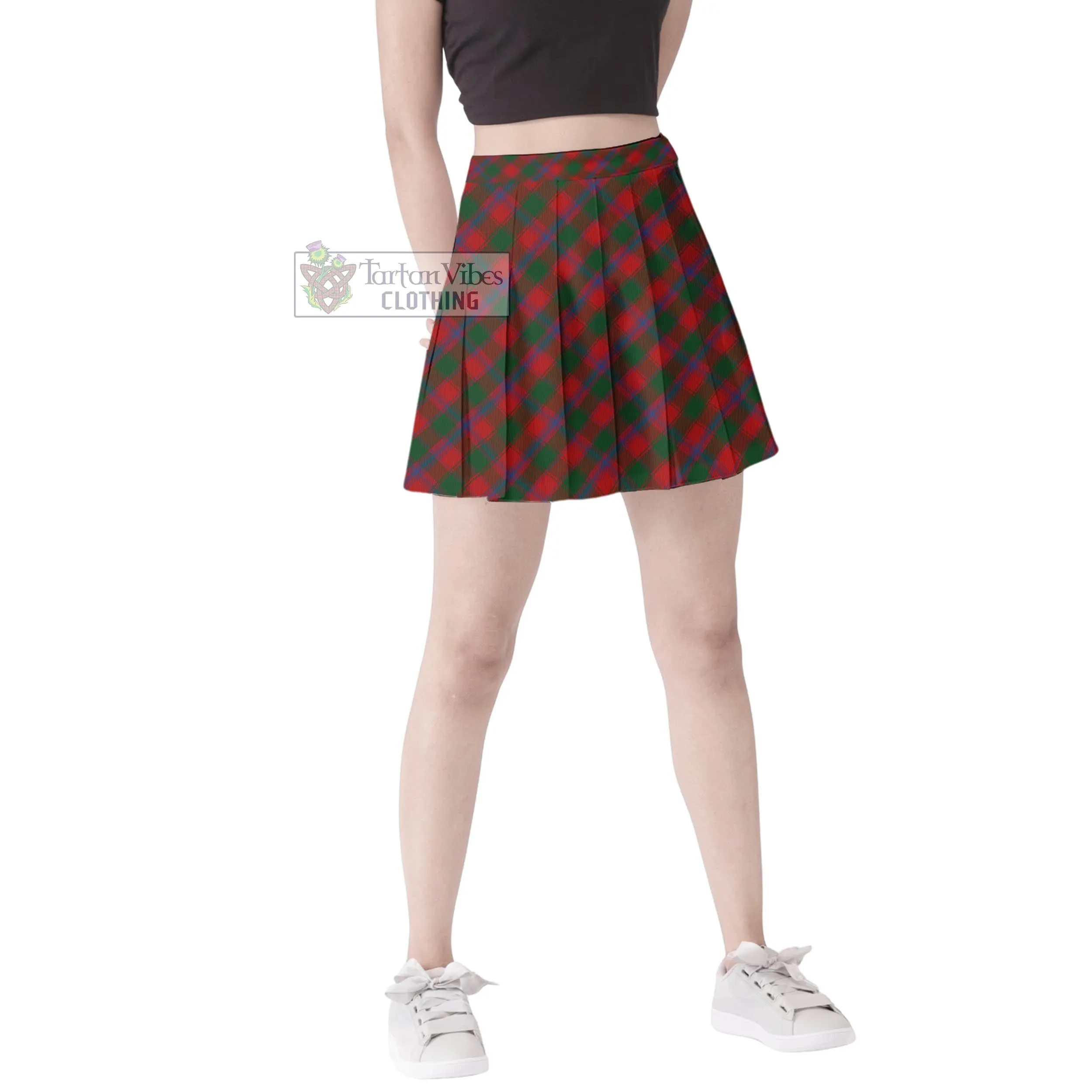 Bruce Old Tartan Women's Plated Mini Skirt