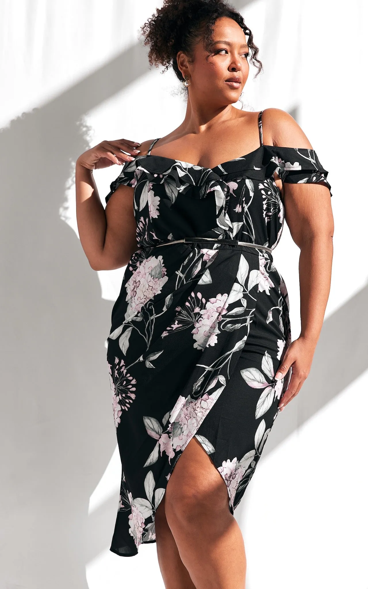 Casey Dress - Black Floral