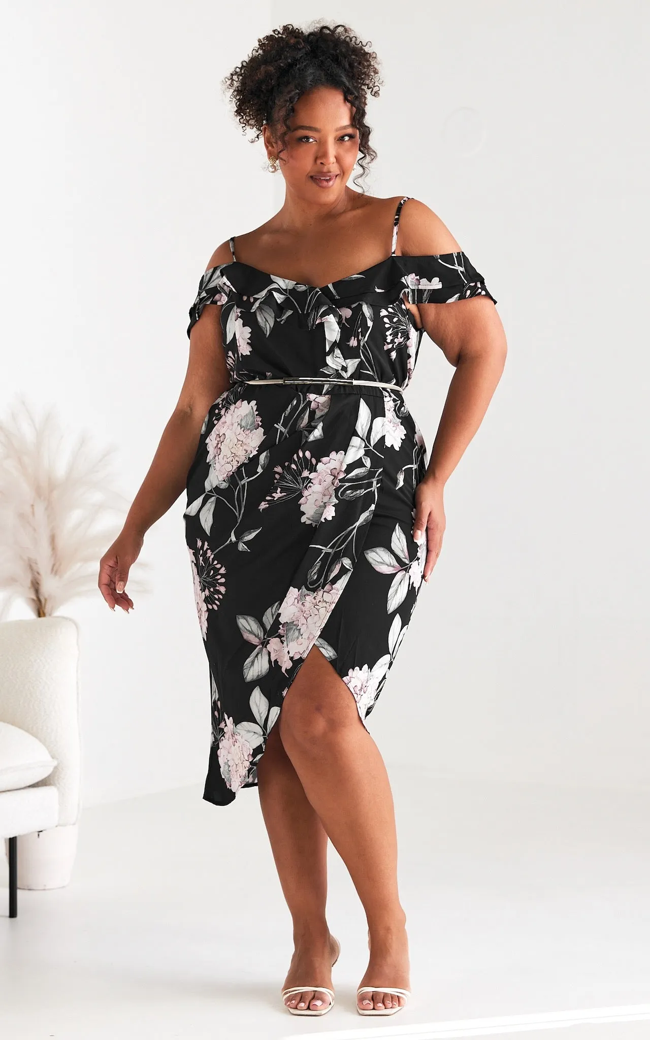 Casey Dress - Black Floral