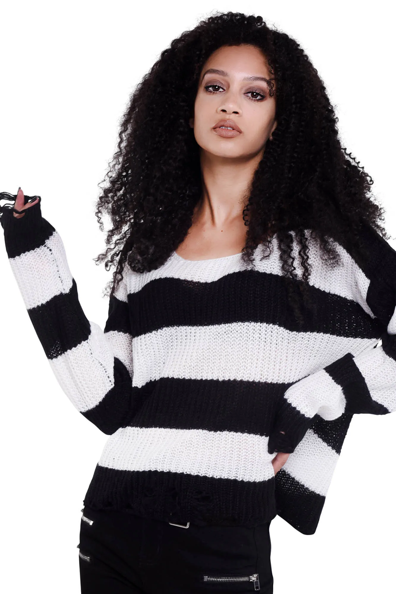 Casey Knit Sweater [WHITE]