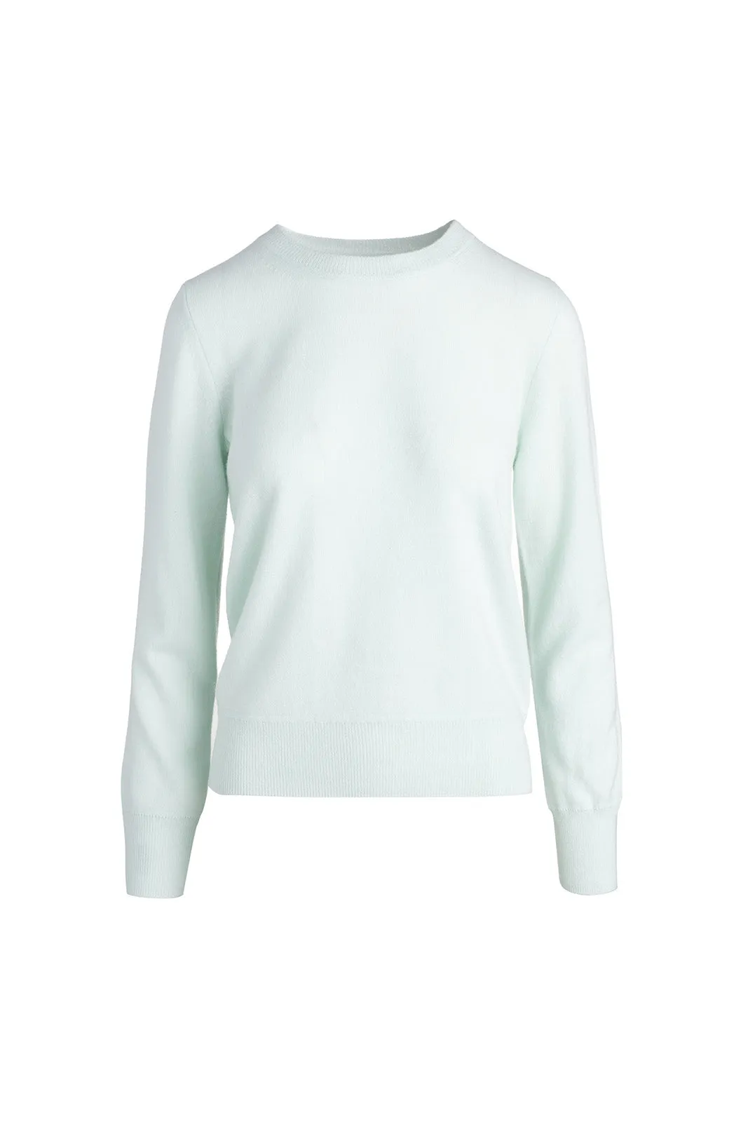 Cashmere Crew Pullover, Pale Blue