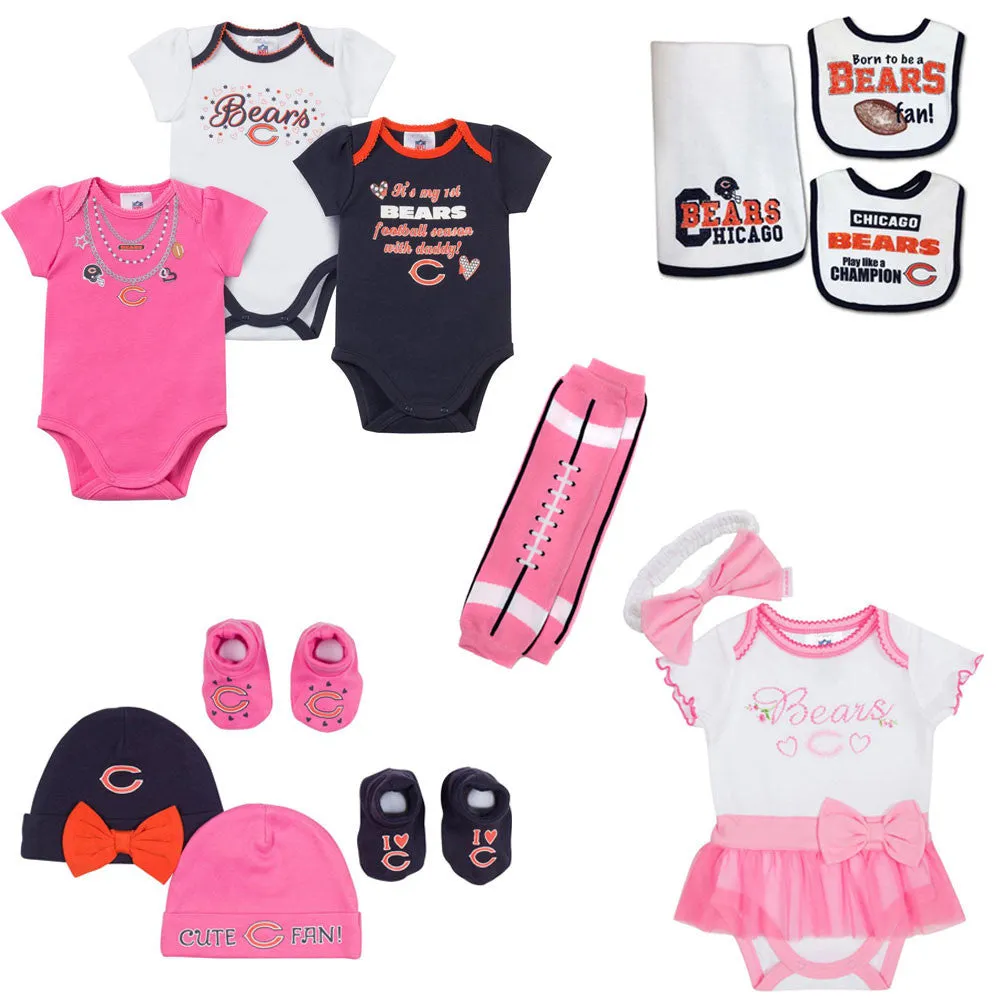 Chicago Bears Girl Baby Fan Gift Set