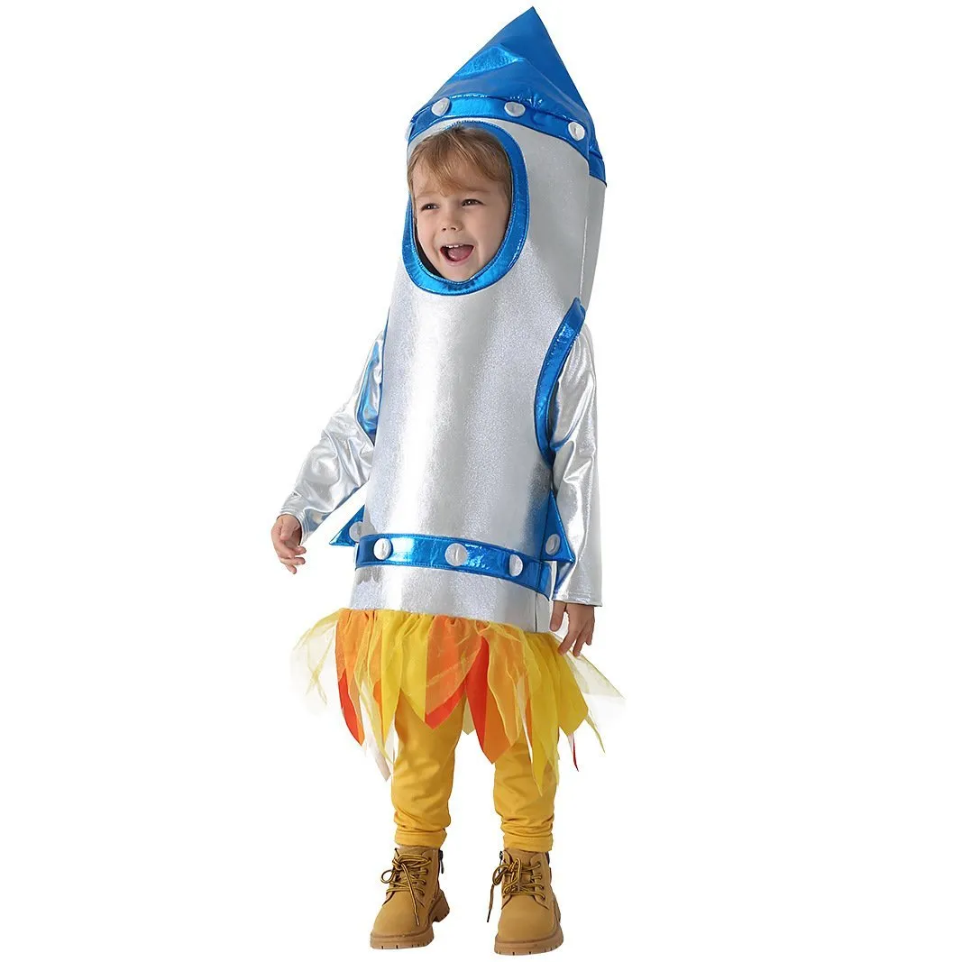 Children's Rocket Astronaut Costume Space Stage Outfit for Kindergarten Performances