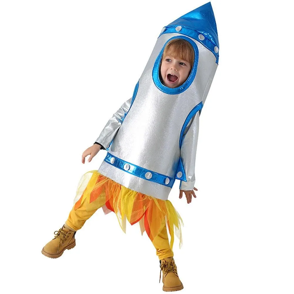 Children's Rocket Astronaut Costume Space Stage Outfit for Kindergarten Performances