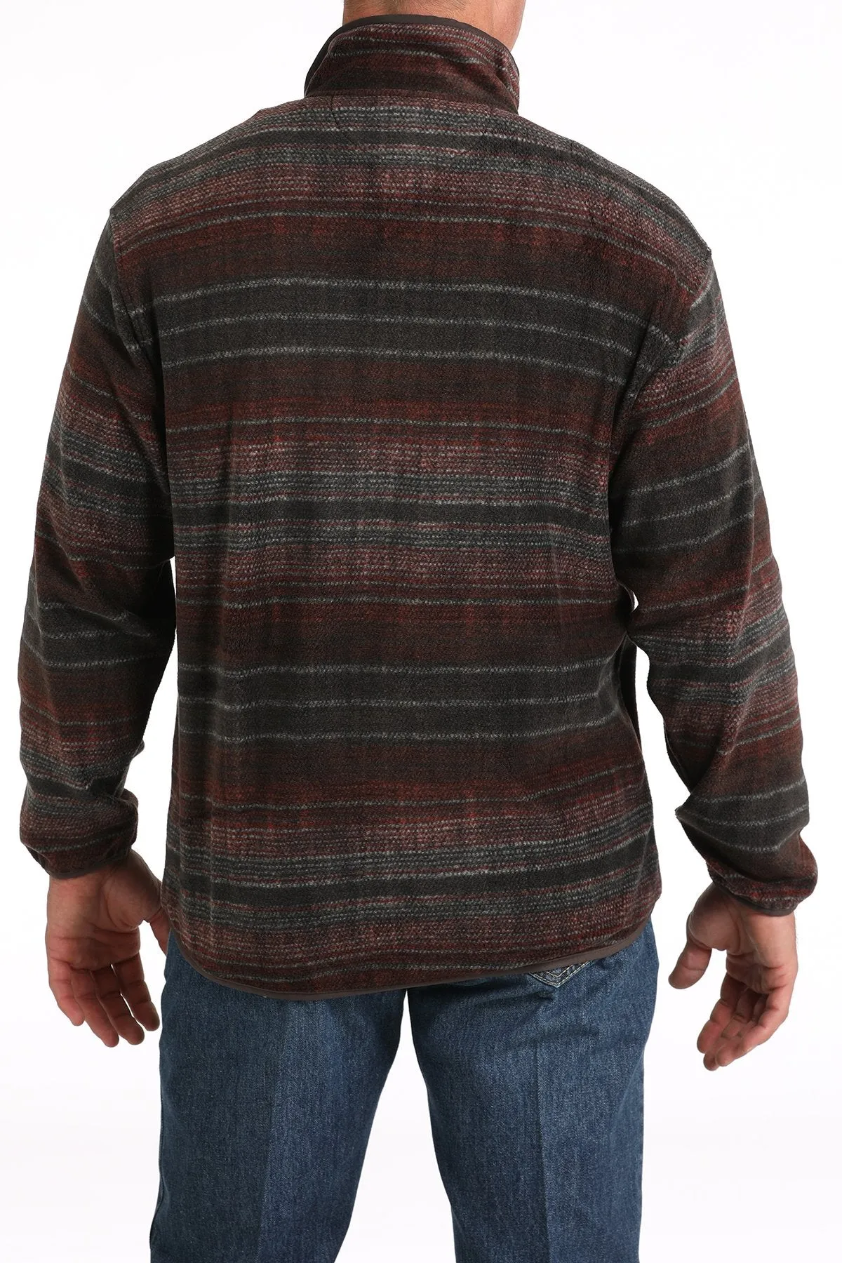 Cinch Cozy Brown/Red Men's Pullover