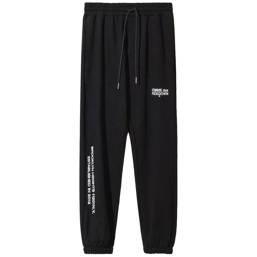 Comme Des Fuckdown Black Cotton Jeans & Pant