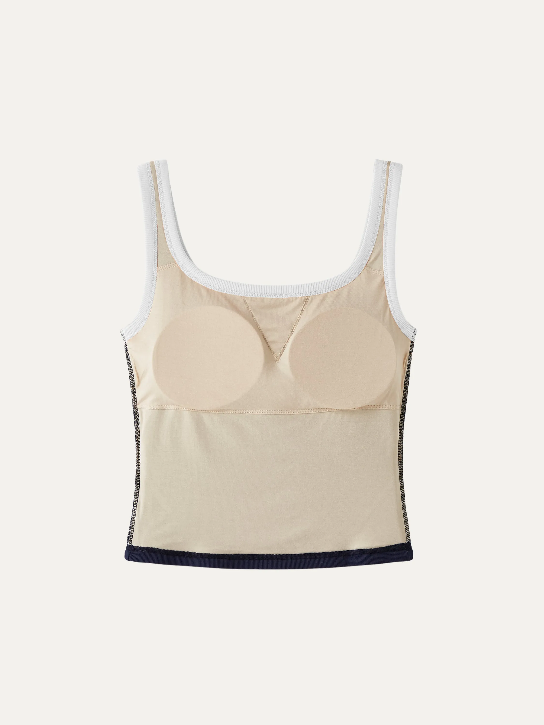 Contrast Rib Brami Tank