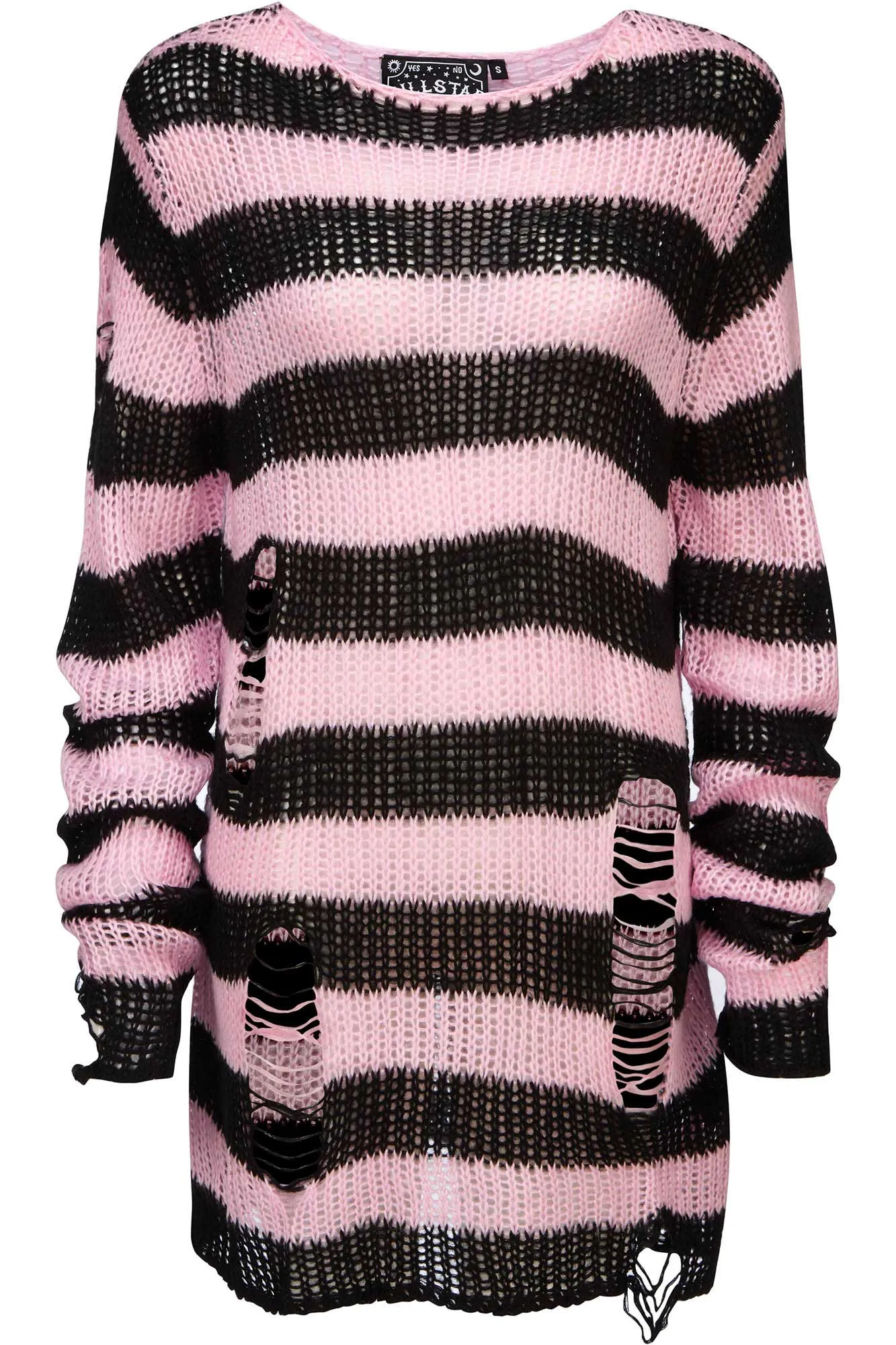 Courtney Distress Knit Sweater [B]