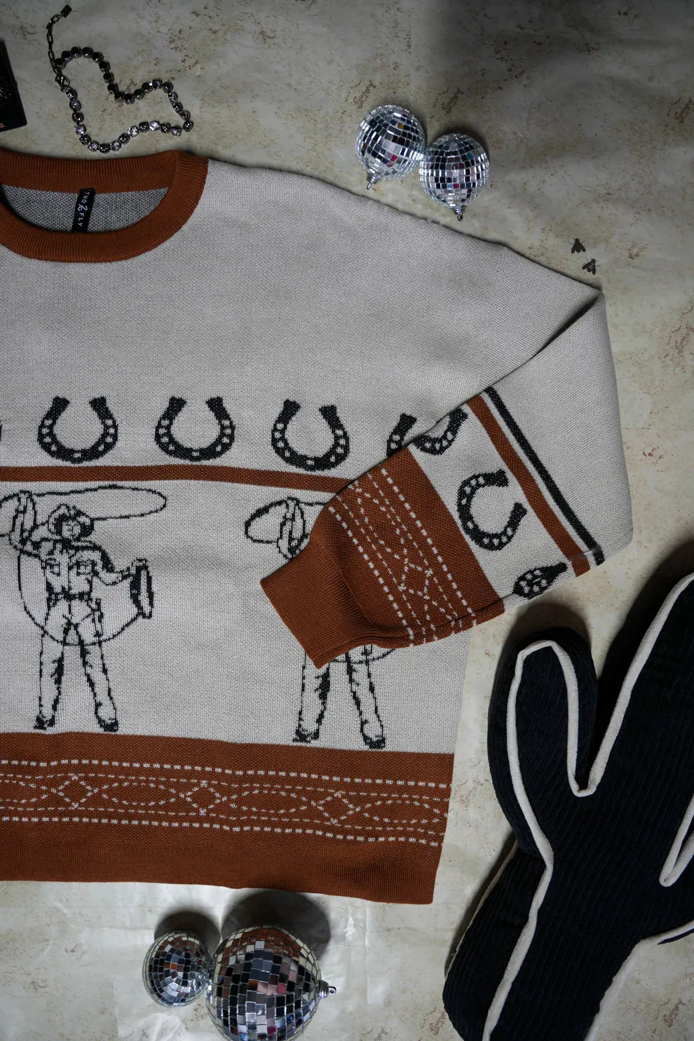 Cowboy Lasso Knitted Sweater