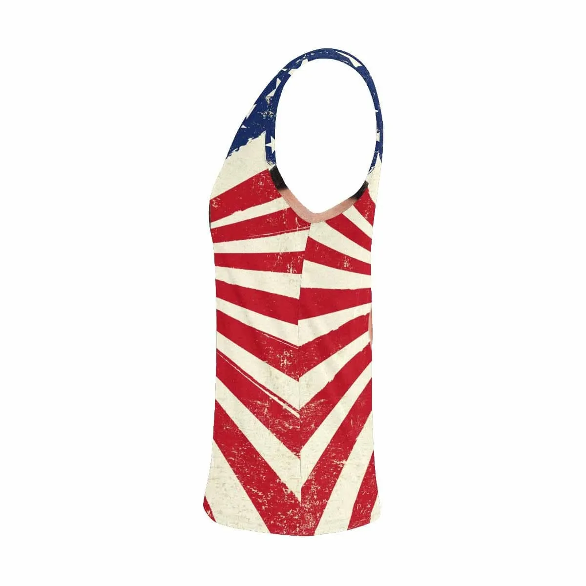 Custom Face Flag Tops Personalized Star Women's All Over Print Tank Top for Independence Day