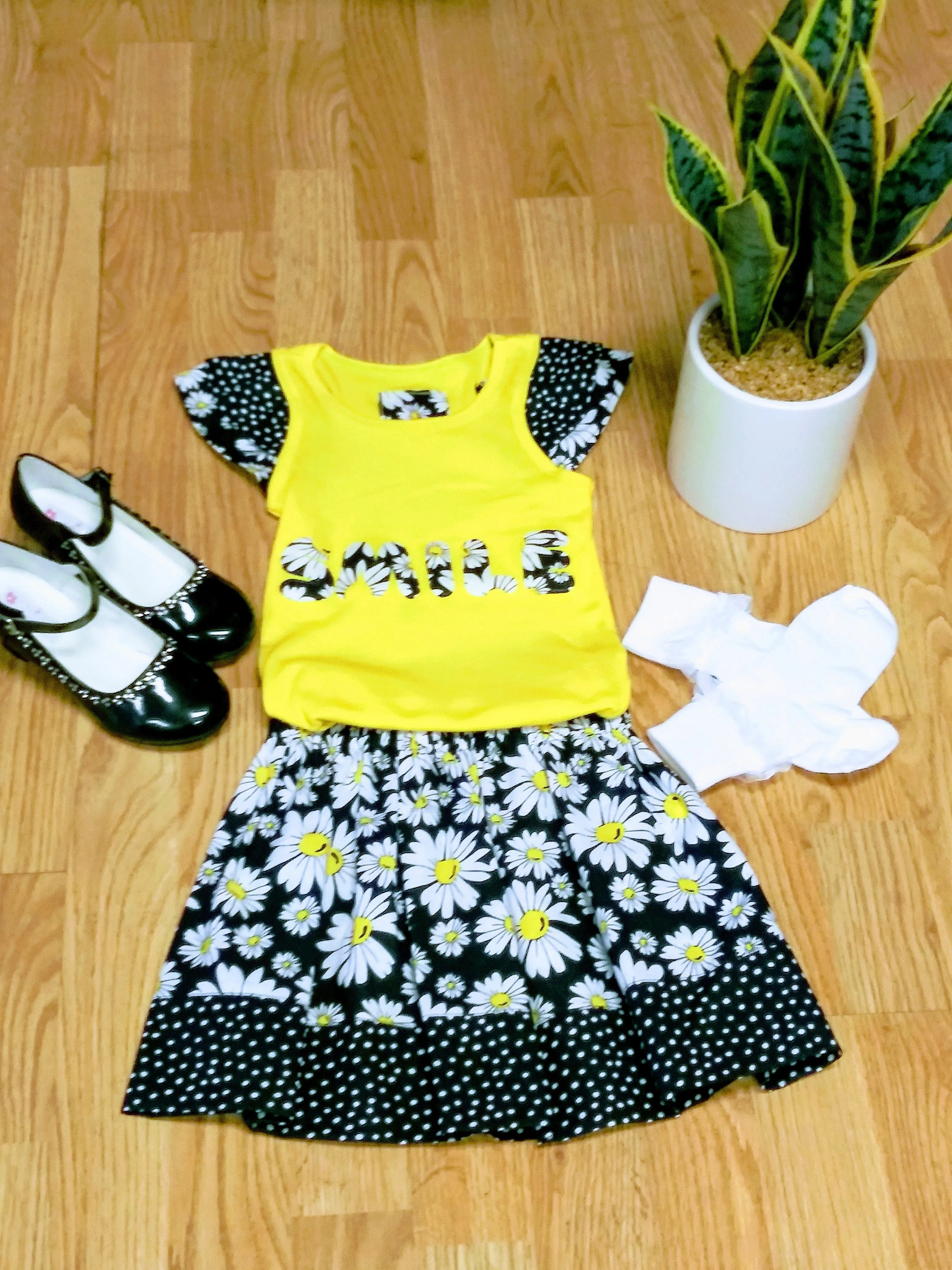 Daisy Girl's 2-piece Skirt  Set Outfit