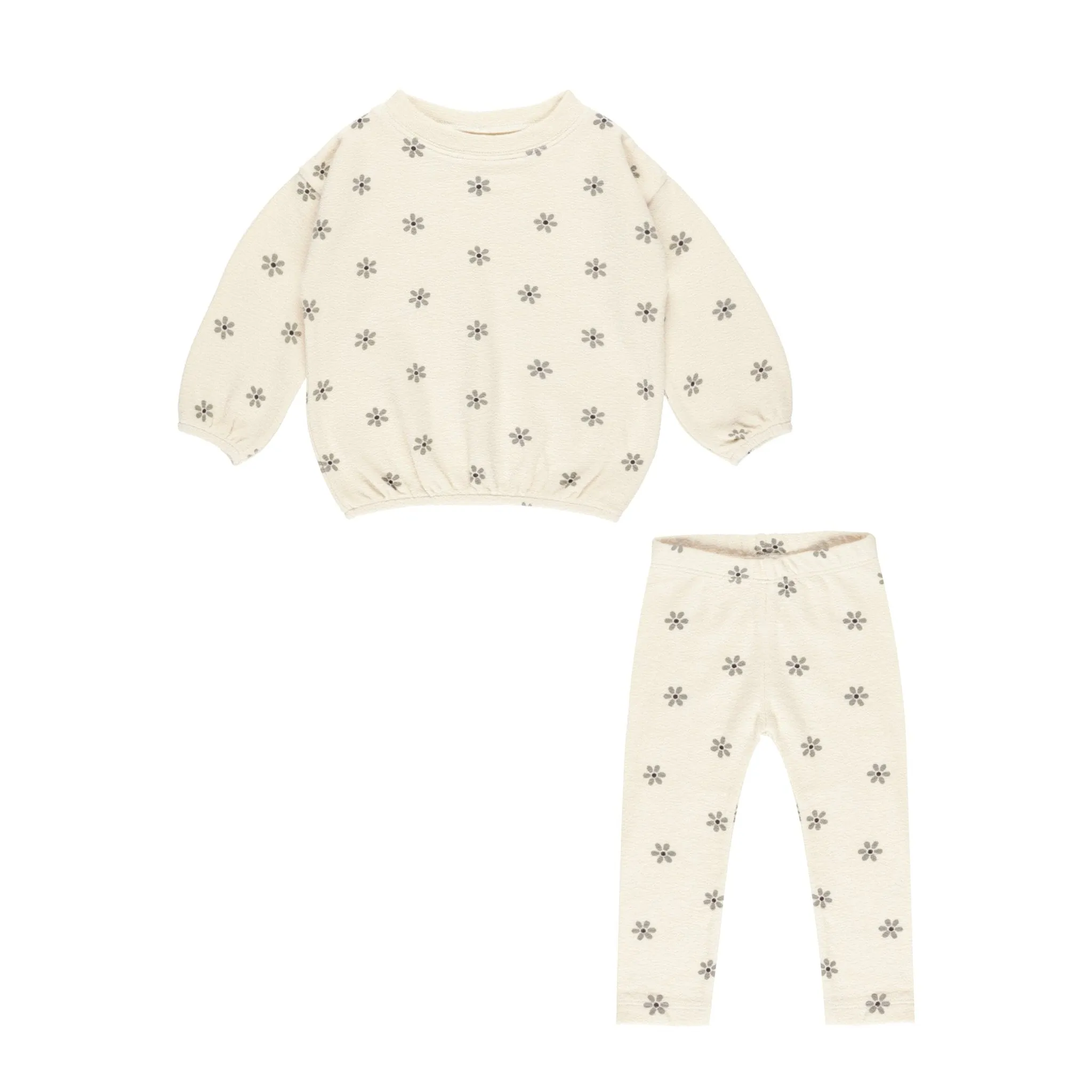 Daisy Spongy Knit Set | Girl