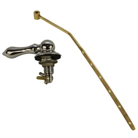 Danco 89447A Wallplate Toilet Handle, Brass, For: Angled, Front or Side-Mount Toilet Tank