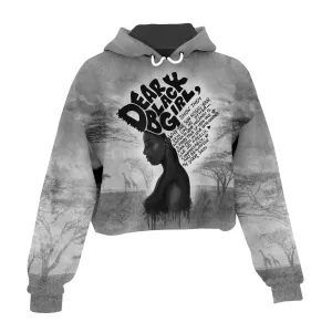 Dear Black Girl Cropped Hoodie