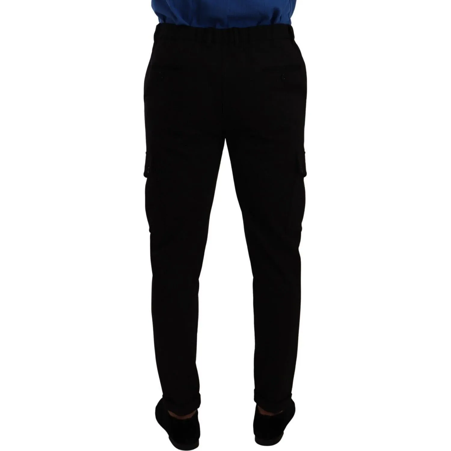 Dolce & Gabbana Elegant Black Slim Fit Cargo Pants