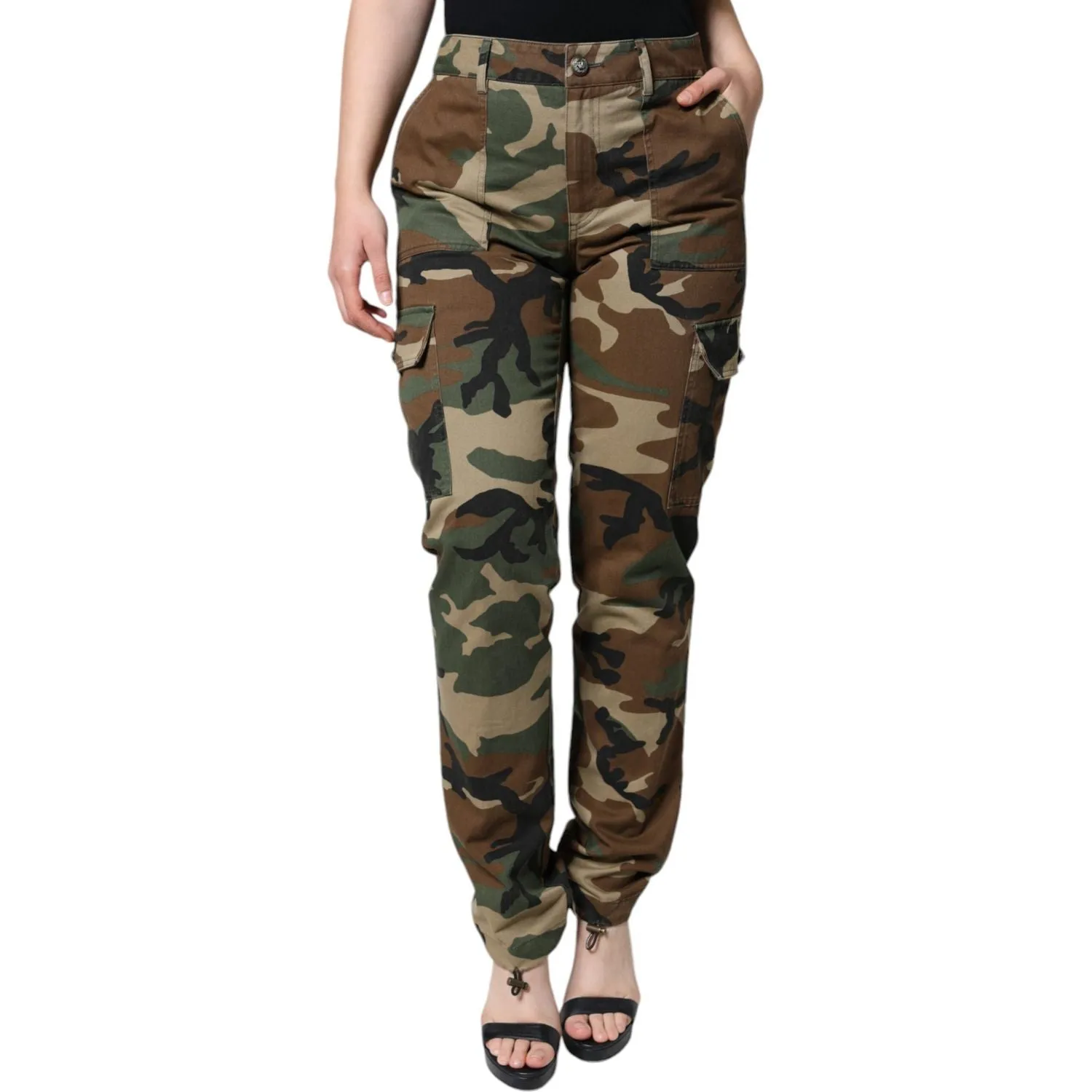 Dolce & Gabbana Multicolor Camouflage Cargo Pants