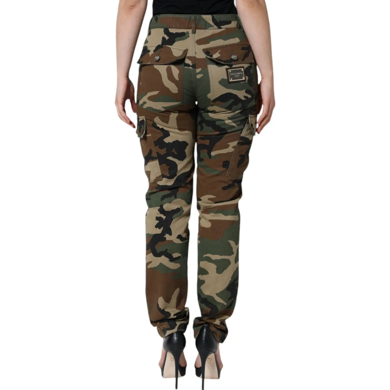 Dolce & Gabbana Multicolor Camouflage Cargo Pants